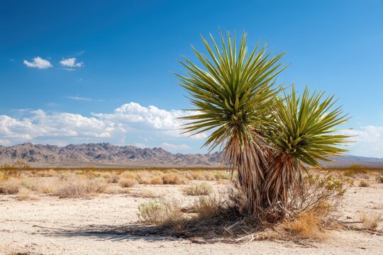 Mojave Yucca: Iconic Desert Plant Resiliently Thriving in California's Arid Landscape