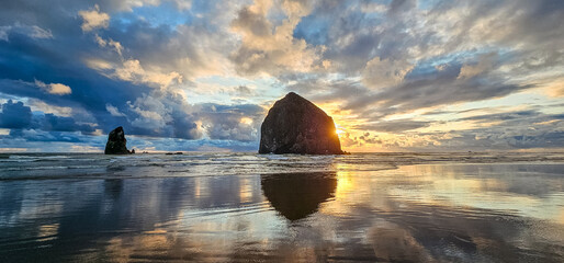 Haystack Rock Sunset