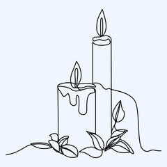 birthday cake with candles and flowers