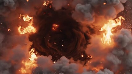 fire in the fireplace