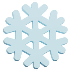3D Snowflake Icon