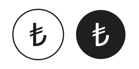 Obraz premium Lira sign icon for your website design, logo, app, UI. EPS10