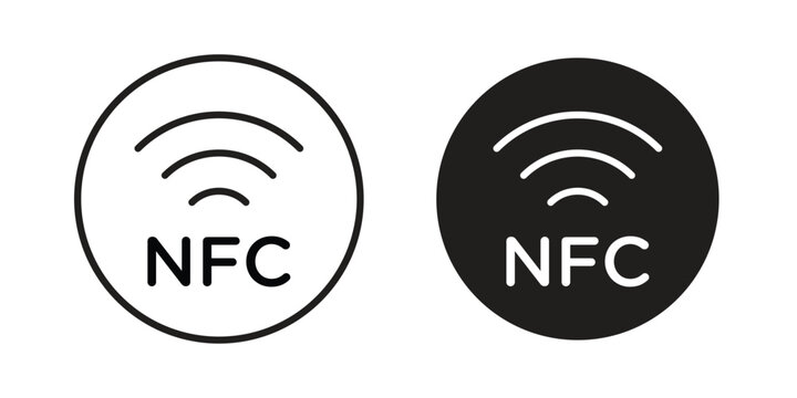 NFC icon for your website design, logo, app, UI. EPS10