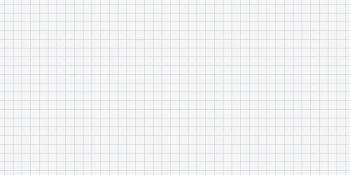 Muted blue grid checkered seamless pattern. White notebook paper sheet with editable lines. Vector illustration for grunge mixed media design isolated on light gray background