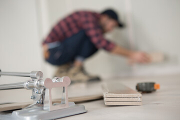 construction worker at construction site