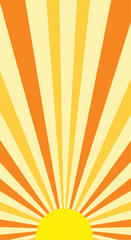 Radiant Sunburst - A Vibrant Display of Light and Energy.