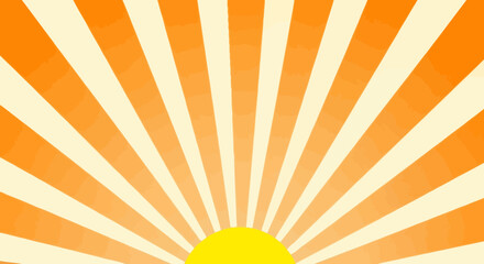 Radiant Sunburst Pattern with Orange and Yellow Rays.