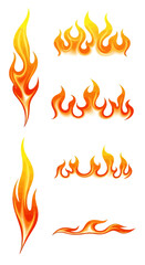 Vibrant Flames - A Collection of Fiery Illustrations.