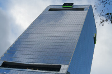 Fototapeta premium oblique skyward view of TD Terrace (east elevation) a corporate office at 160 Front St W, Toronto