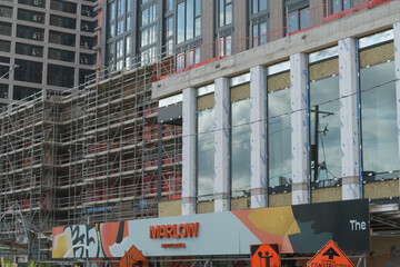 Fototapeta premium Marlow @ Bloor and Dufferin condominium complex under construction located at 1141 Bloor St W, Toronto