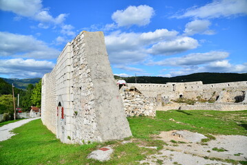 A view of the historic White Bastion in Sarajevo, the capital of Bosnia and Herzegovina.