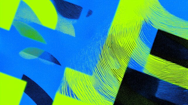 Dynamic abstract poster art illustrating ADHD thought processes with vibrant colors and swirling patterns, capturing the essence of creative tangents and mental energy