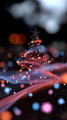Christmas tree background. For celebrations. 