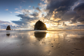 Haystack Rock Sunset