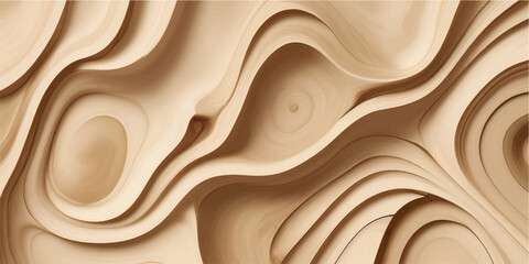 Golden wood texture background with wavy liquid pattern design