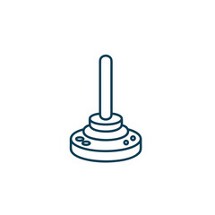 A Round Topped Stamp In A Simple Pose Rendered As Flat Vector Art With A Clean Sticker Style And A Pure White Background