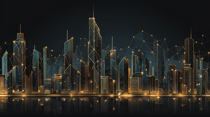 Smart digital Innovation city with connection network reciprocity over the city of future smart wireless digital city and social media networking systems