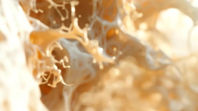 Abstract macro photography of biological structures with intricate details.
