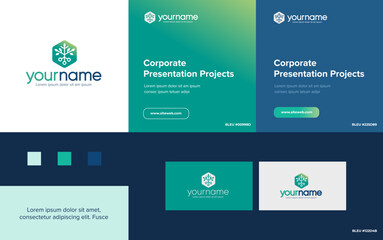 Futuristic and Modern Abstract Logo Business Technology and Communication