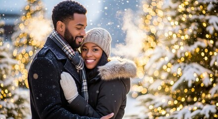 Festive holiday scene featuring a tv displaying new year greetings with a santa hat and christmas decorations in a cozy home setting creating a warm and inviting atmosphere