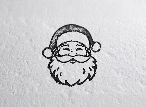 Stamp of Santas face