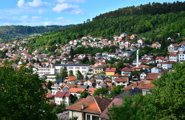 Obraz premium A view from Sarajevo, the capital of Bosnia and Herzegovina