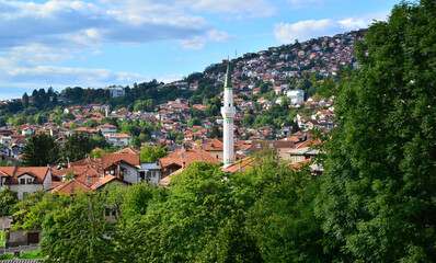 Fototapeta premium A view from Sarajevo, the capital of Bosnia and Herzegovina