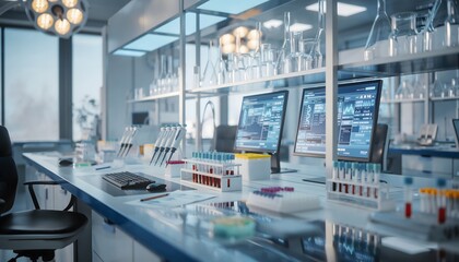 Cutting-Edge Research: A Modern Laboratory Fully Equipped with Advanced Scientific Instrumentation