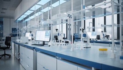 Cutting-Edge Research: A Modern Laboratory Fully Equipped with Advanced Scientific Instrumentation