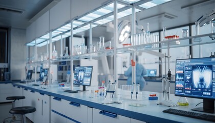 Cutting-Edge Research: A Modern Laboratory Fully Equipped with Advanced Scientific Instrumentation