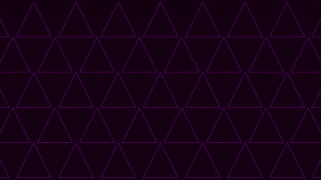 An intriguing image featuring a geometric pattern of purple triangles forming a captivating diamond shape. The dark hues lend a mysterious and mesmerizing aura to the design