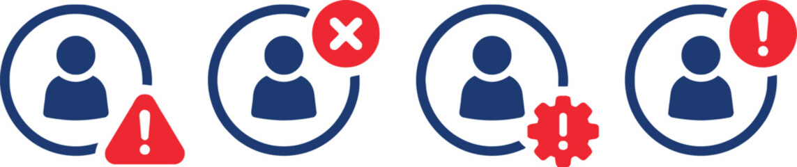 user, profile, icon, alert, warning, error, notification, status, information, attention, problem, danger, caution, security, message, communication, system, check, cross, exclamation, gear, settings,