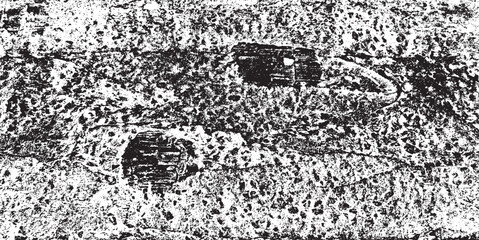 Obraz premium Scratched and Cracked Grunge Urban Background Texture Vector. Dust Overlay Distress Grainy Grungy Effect. Distressed Backdrop Vector Illustration. Isolated Black on White Background. EPS 10.