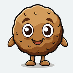 design logo vector cartoon character truffle shiny