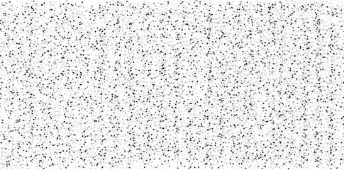 Abstract vector noise. Small particles of debris and dust. Distressed uneven background. Grunge texture overlay with fine grains isolated on white background. Vector illustration. EPS10.