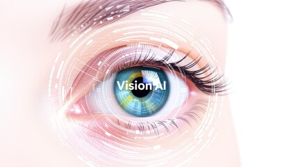 AI Vision Futuristic Eye Interface