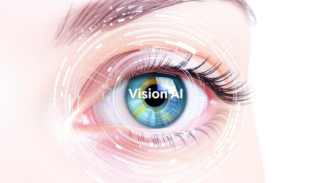 AI Vision Futuristic Eye Interface