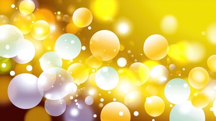 Abstract bokeh lights in warm yellow and orange tones, creating a festive and joyful atmosphere.