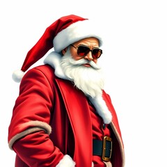 Street-chic Santa fashion character