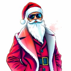 Contemporary Santa in high-fashion look