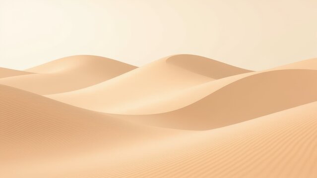 Sandy Desert Landscape Minimalist Art