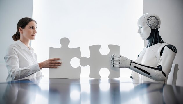 Human and robot collaboration: solving puzzles together in a modern office setting