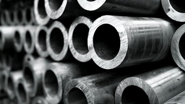 Closeup of seamless nickel alloy tubing showcasing smooth flawless surface ideal for highpressure industrial applications.