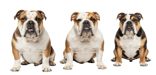 English Bulldog Dog Breed Purebred Companion Pet Isolated