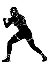 Feminine strength,wrestler female
