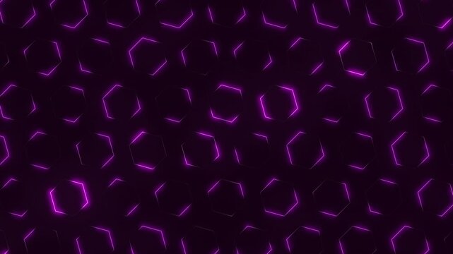 A symmetrical grid pattern of thin purple lines, composed of interconnected circles, creates a visually striking and orderly design in the image