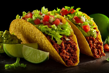 Beautifully Prepared Taco — Fresh and Delicious Mexican Street Food
