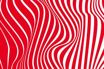 Abstract wave red background