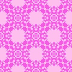 Seamless Pink Woven Geometric Lattice Vector Pattern