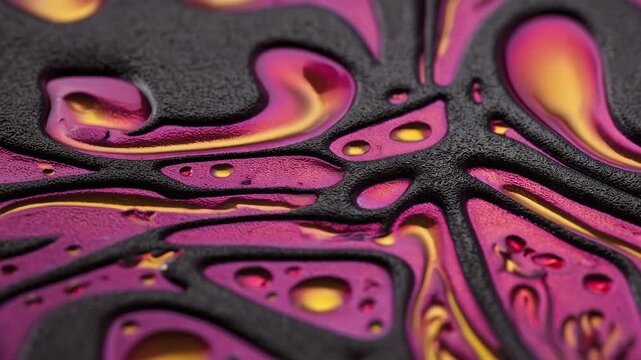Closeup view of anodizing titanium showcasing vibrant corrosionresistant surface finishes for advanced biomedical implants.
